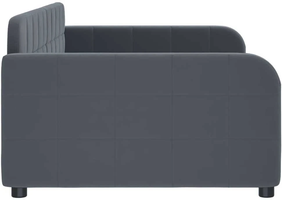 Sofa, tamsiai pilkos spalvos, 100x200cm, aksomas
