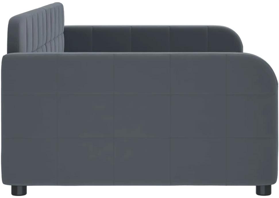 Sofa, tamsiai pilkos spalvos, 100x200cm, aksomas