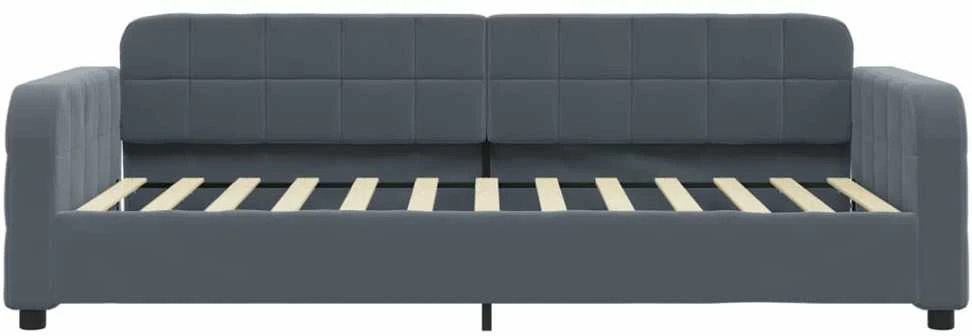 Sofa, tamsiai pilkos spalvos, 100x200cm, aksomas