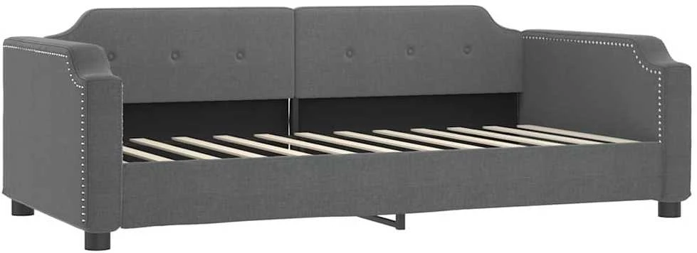 Sofa, tamsiai pilkos spalvos, 80x200cm, audinys