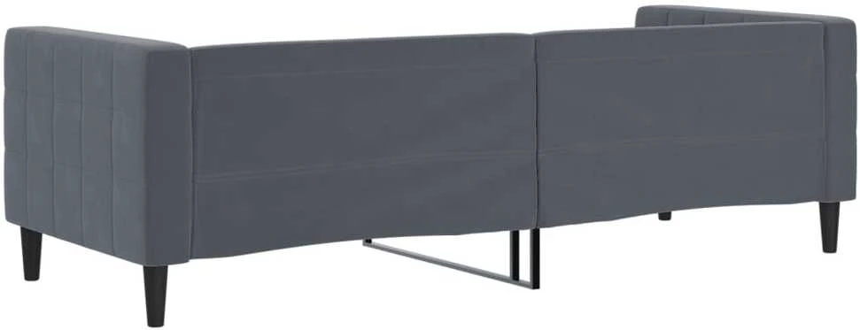 Sofa, tamsiai pilkos spalvos, 80x200cm, aksomas