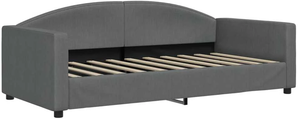 Sofa, tamsiai pilkos spalvos, 90x190cm, audinys