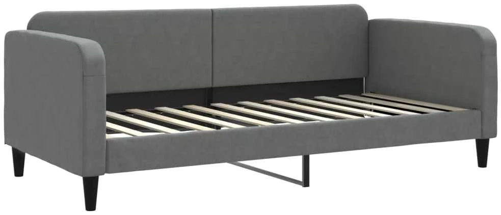 Sofa, tamsiai pilkos spalvos, 90x200cm, audinys
