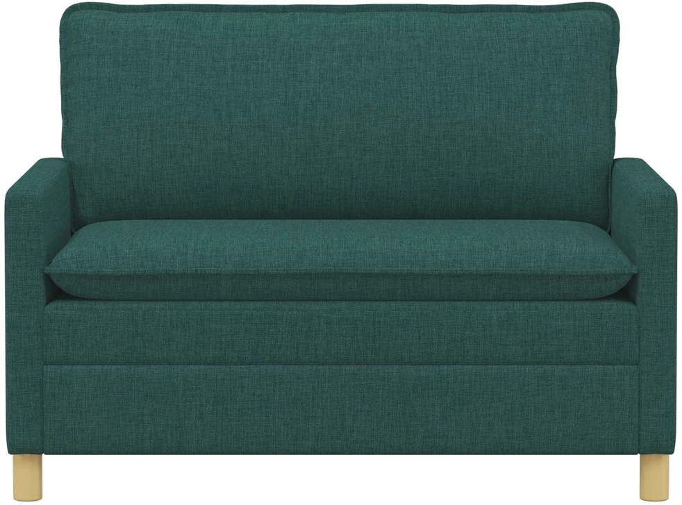 Sofa 2 vietos Tamsiai žalia 126 x 81 x 87,5 cm Audinys