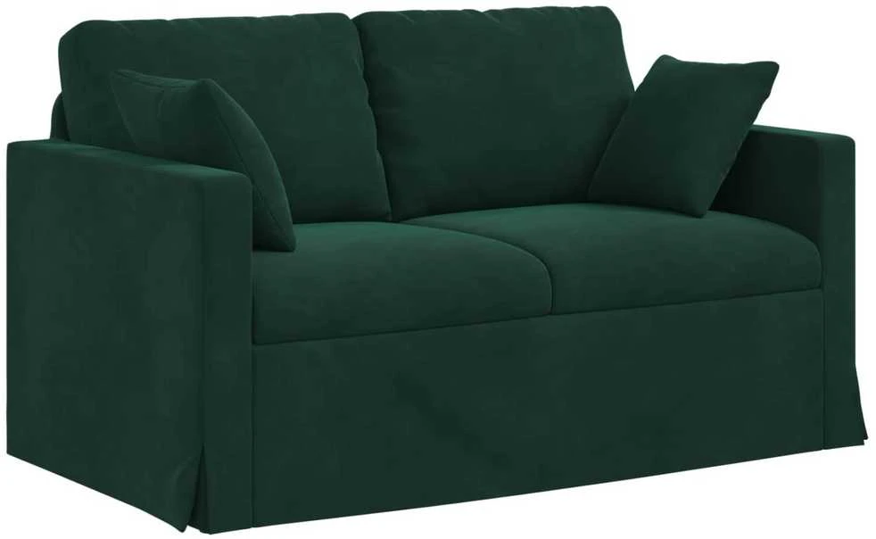 Sofa Tamsiai žalia 138 x 78 x 80 cm Aksomas