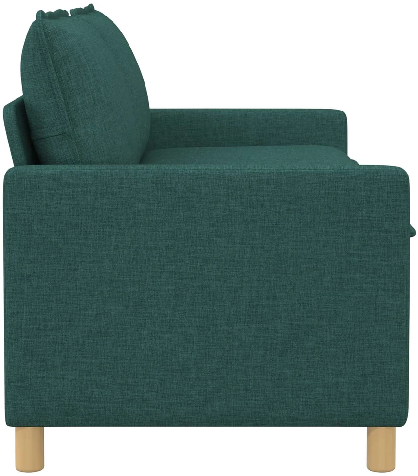 Sofa 2 vietos Tamsiai žalia 156 x 81 x 87,5 cm Audinys