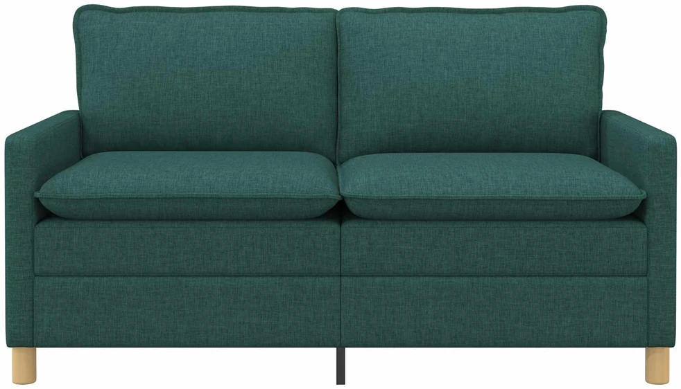 Sofa 2 vietos Tamsiai žalia 156 x 81 x 87,5 cm Audinys