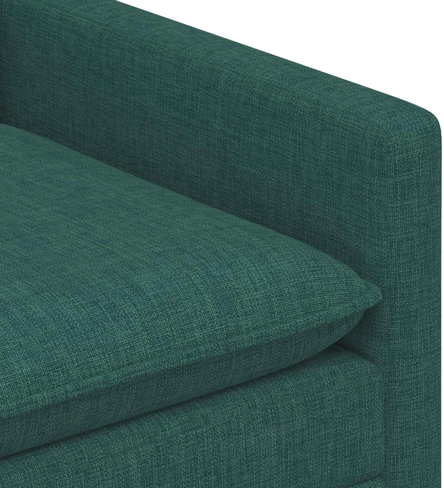 Sofa 2 vietos Tamsiai žalia 156 x 81 x 87,5 cm Audinys