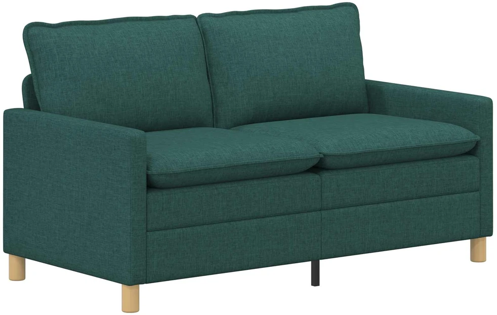 Sofa 2 vietos Tamsiai žalia 156 x 81 x 87,5 cm Audinys