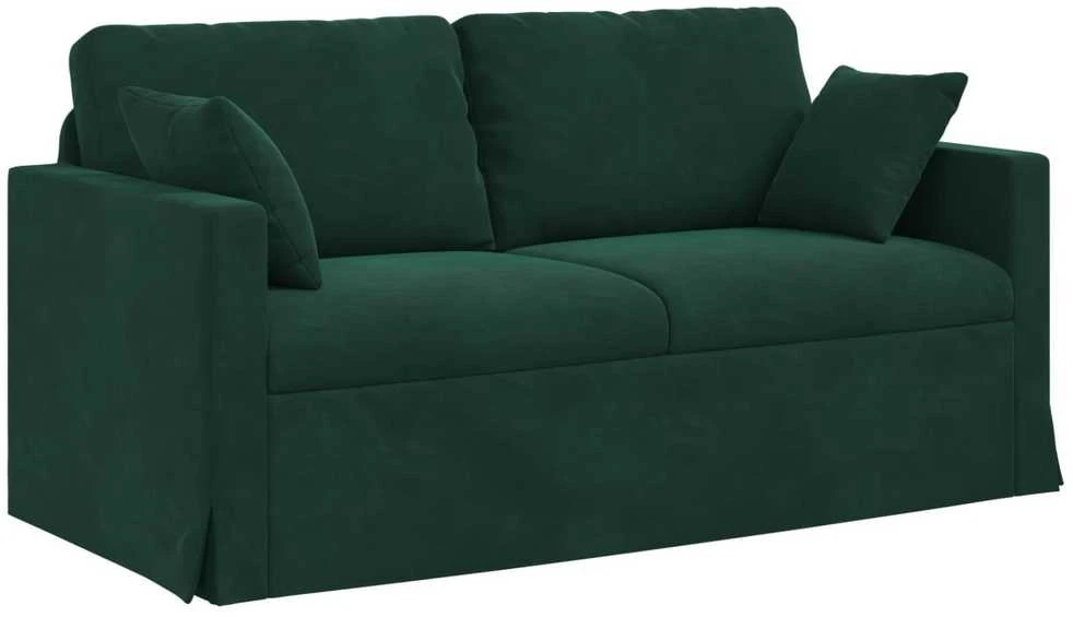 Sofa Tamsiai žalia 158 x 78 x 80 cm Aksomas