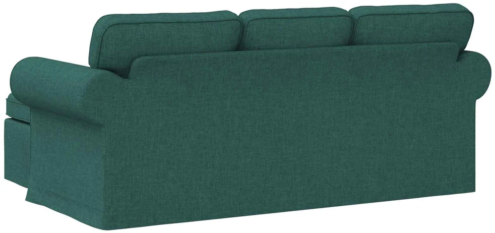 Sofa Tamsiai žalia 195 x 138 x 80 cm audinys
