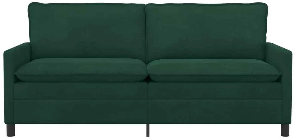 Sofa Tamsiai žalia 196 x 81 x 87,5 cm Aksomas