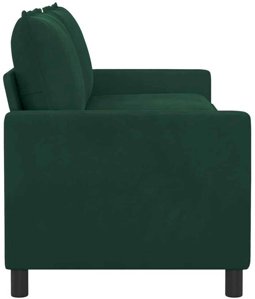 Sofa Tamsiai žalia 196 x 81 x 87,5 cm Aksomas