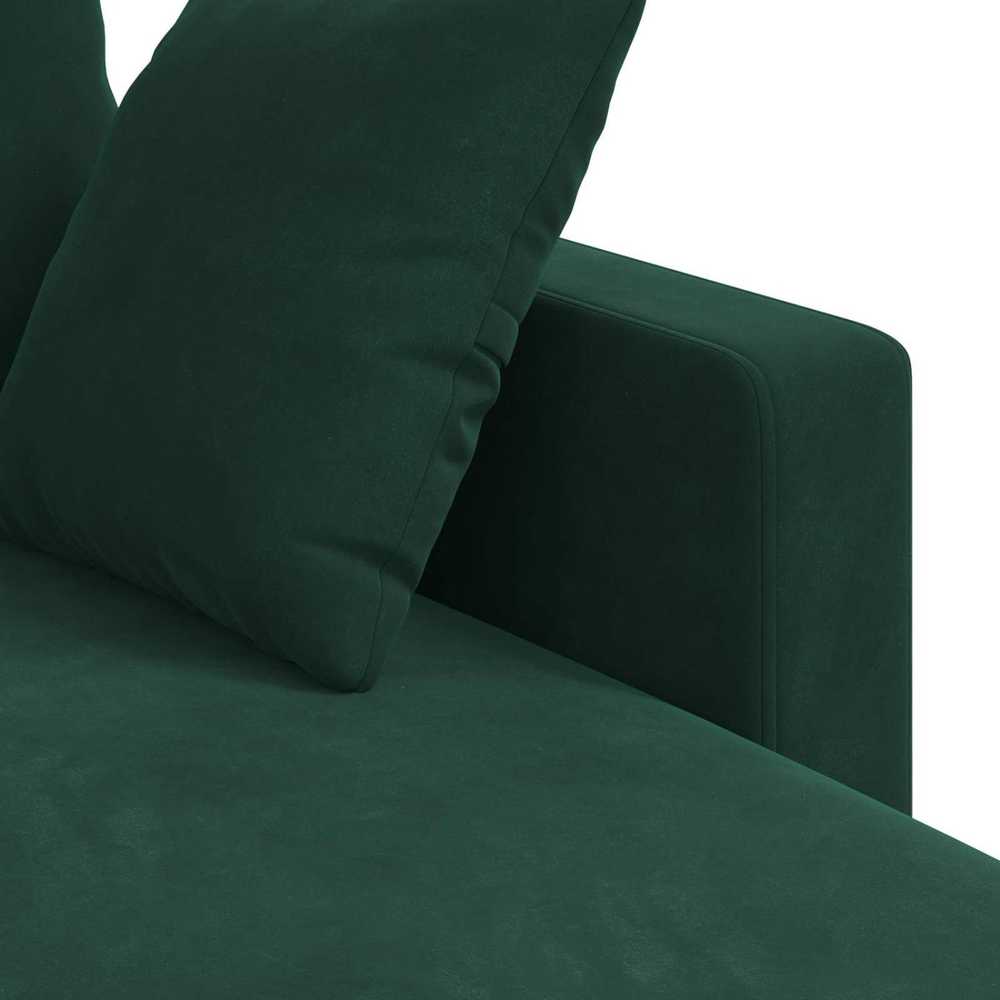 Sofa Tamsiai žalia 178 x 134 x 80 cm Aksomas