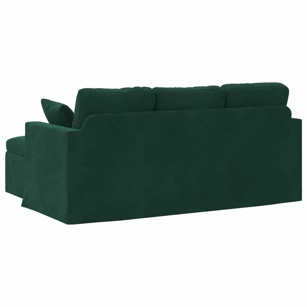 Sofa Tamsiai žalia 178 x 134 x 80 cm Aksomas