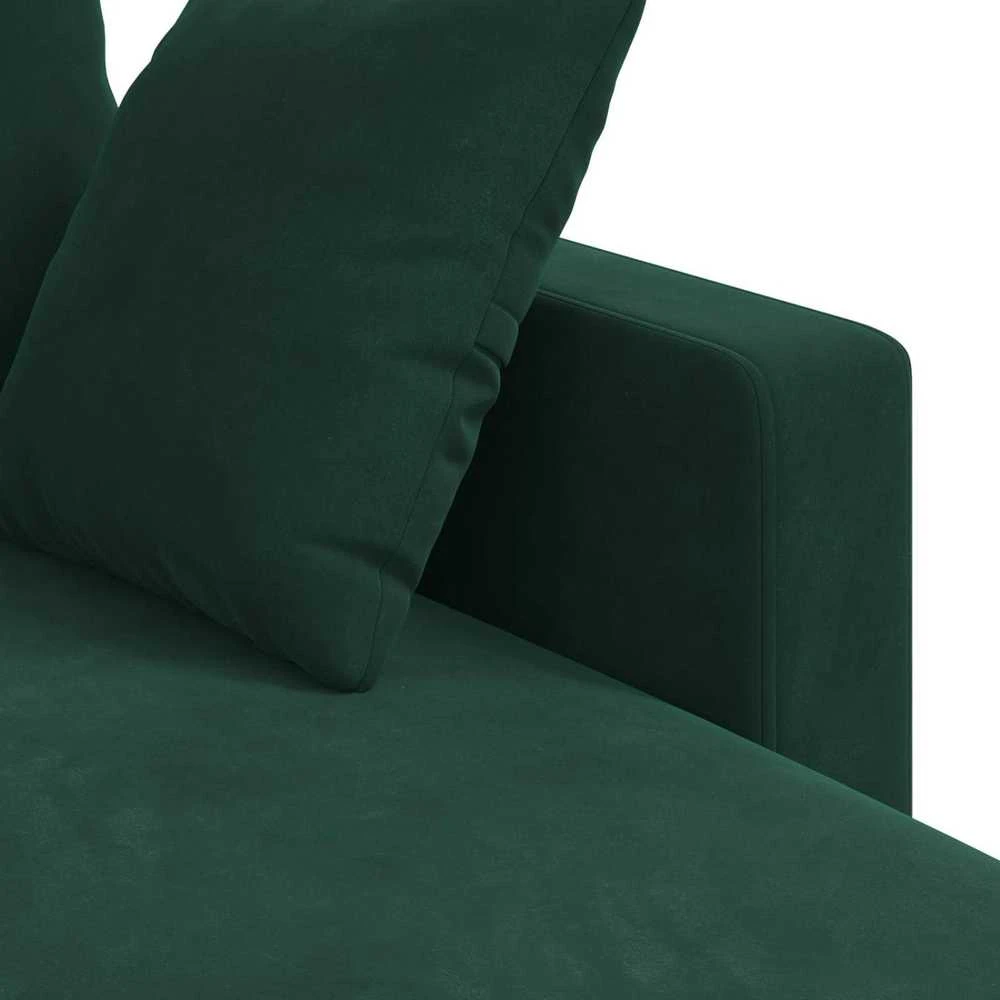 Sofa Tamsiai žalia 198 x 134 x 80 cm Aksomas