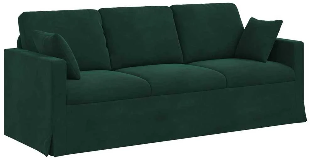 Sofa Tamsiai žalia 198 x 78 x 80 cm Aksomas