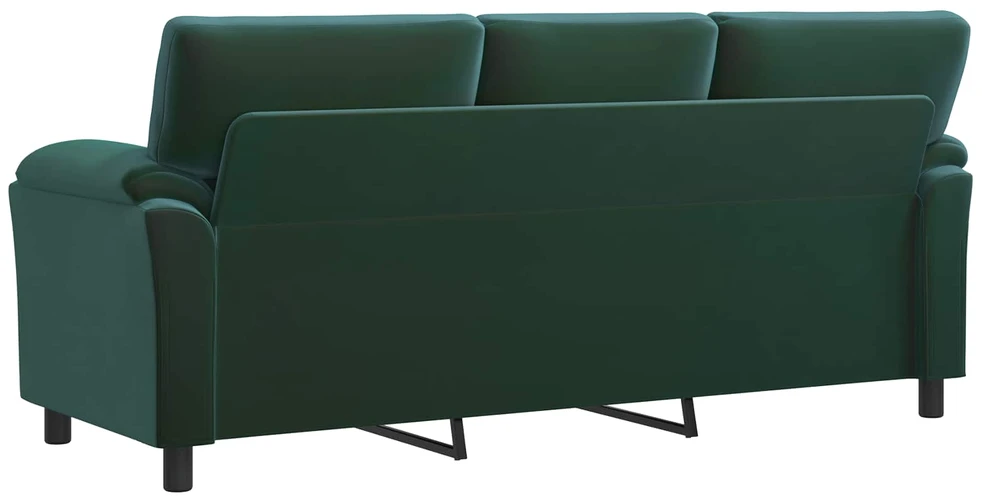 Sofa Tamsiai žalia 214 x 85 x 93 cm Aksomas