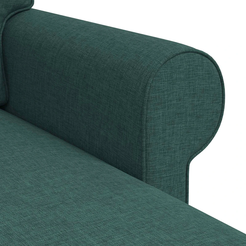 Sofa Tamsiai žalia 215 x 138 x 80 cm audinys