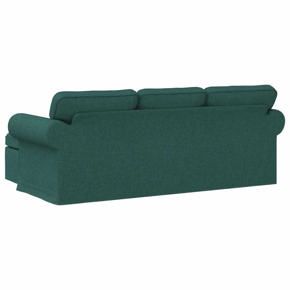 Sofa Tamsiai žalia 215 x 138 x 80 cm audinys