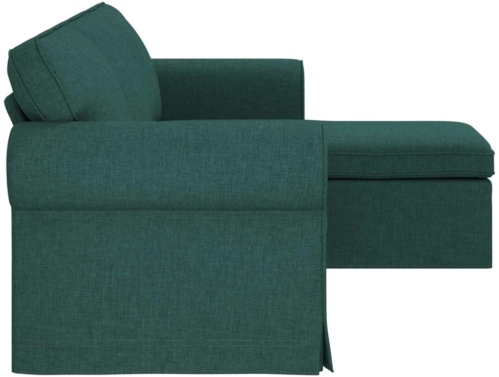 Sofa Tamsiai žalia 215 x 138 x 80 cm audinys