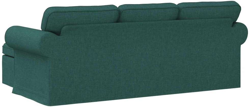 Sofa Tamsiai žalia 215 x 138 x 80 cm audinys