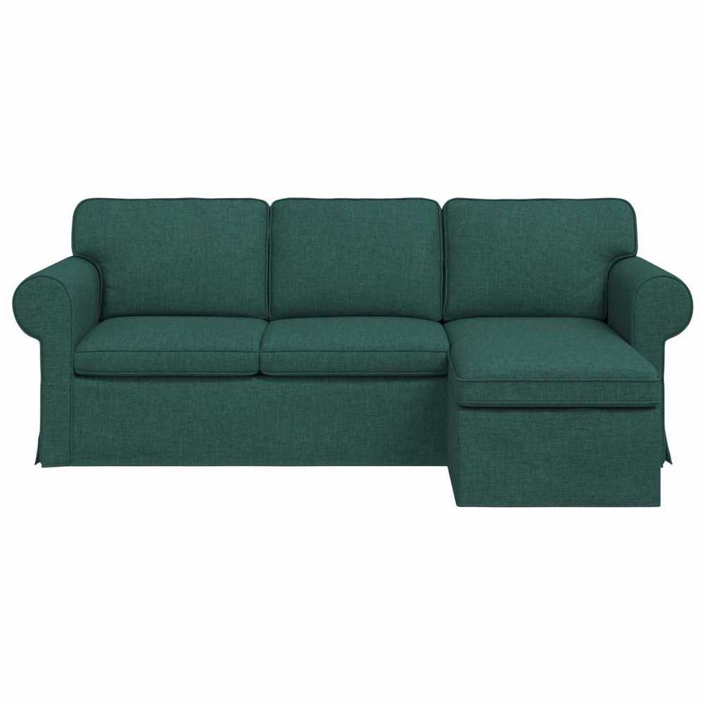 Sofa Tamsiai žalia 215 x 138 x 80 cm audinys