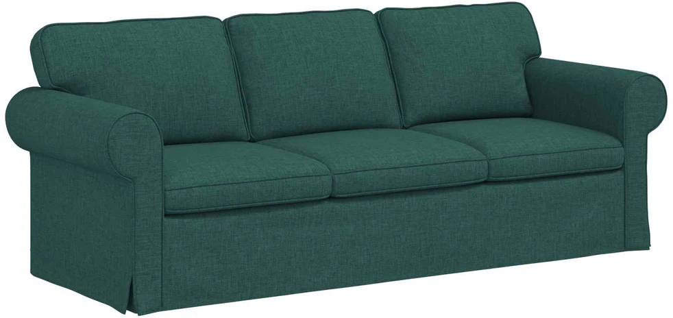 Sofa Tamsiai žalia 215 x 82 x 80 cm Metalas