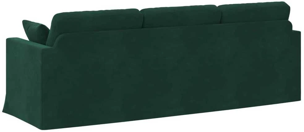 Sofa Tamsiai žalia 228 x 78 x 80 cm Aksomas