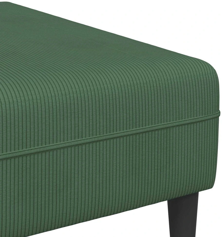 Sofa Tamsiai žalia 250 x 188 x 76 cm Kordūrinis audinys