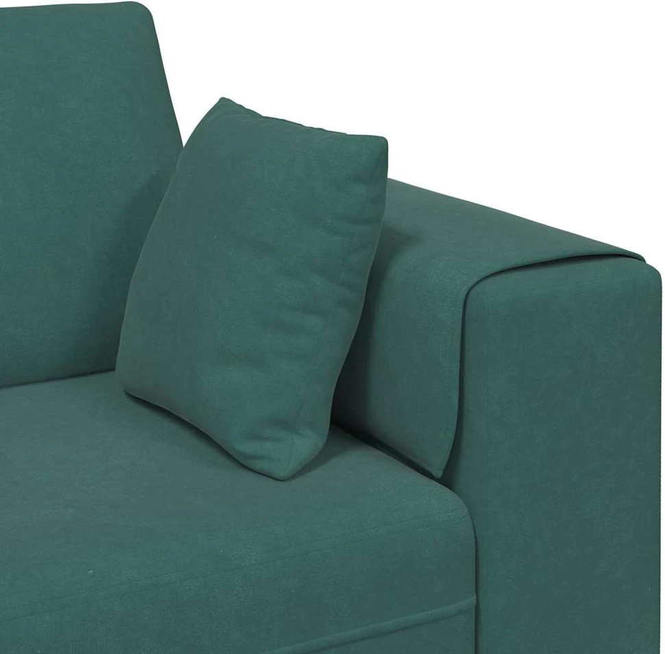 Sofa Tamsiai žalia 250 x 77 x 76 cm Aksomas