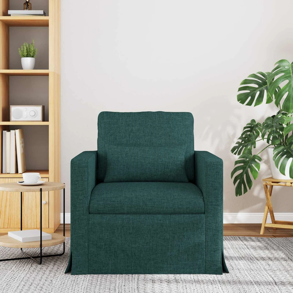 Sofa Tamsiai žalia 78 x 77 x 80 cm audinys