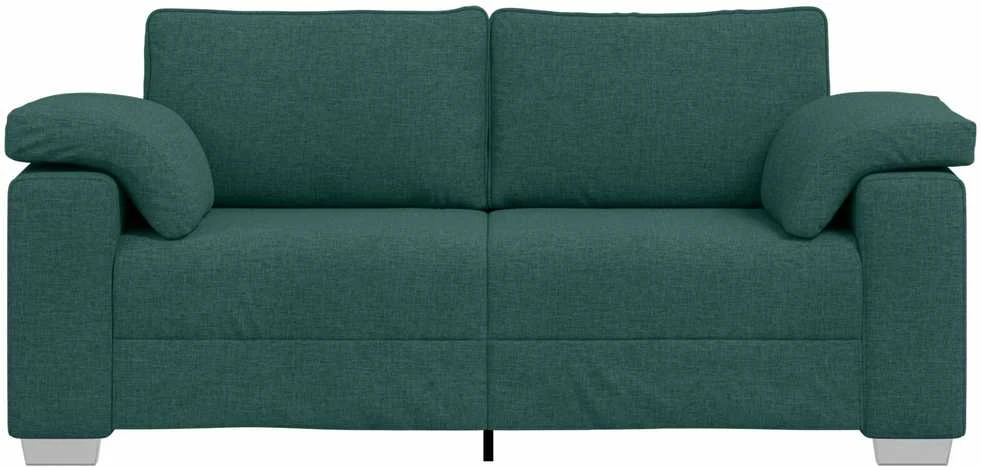 Dvivietė sofa Tamsiai žalia 180 cm audinys