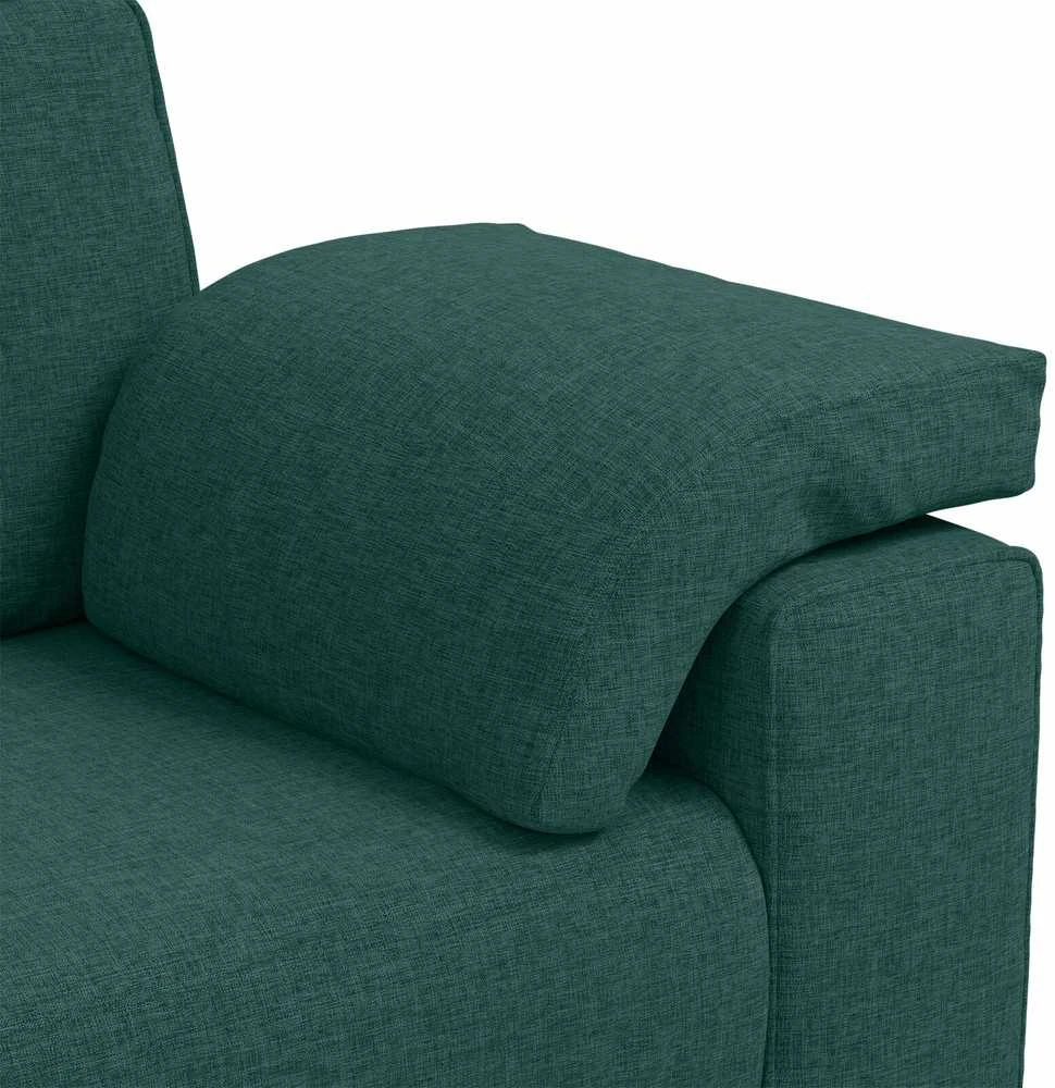 Dvivietė sofa Tamsiai žalia 180 cm audinys