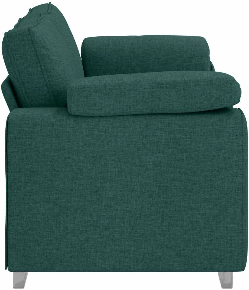 Dvivietė sofa Tamsiai žalia 180 cm audinys