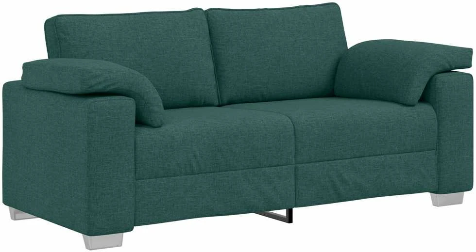 Dvivietė sofa Tamsiai žalia 180 cm audinys