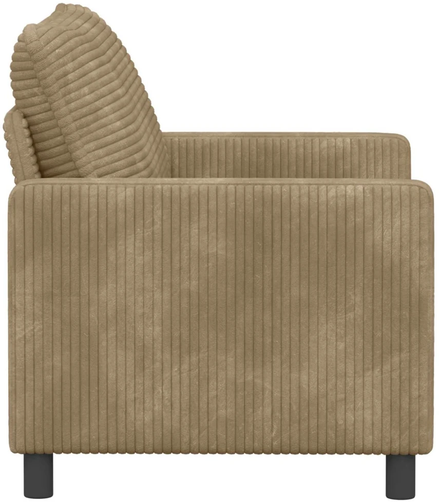 Sofa Taupe 126 x 81 x 87,5 cm Poliesteris