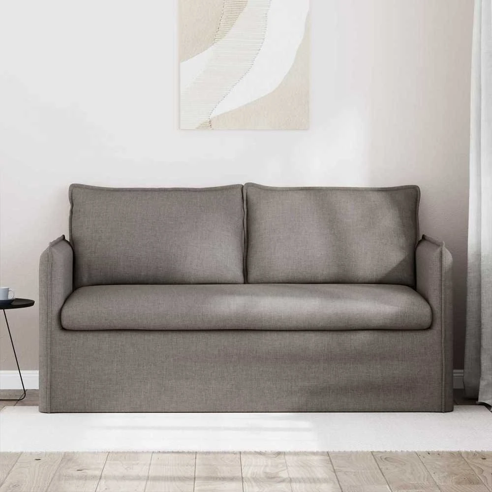 Sofa Taupe 195 x 82 x 85 cm Metalas