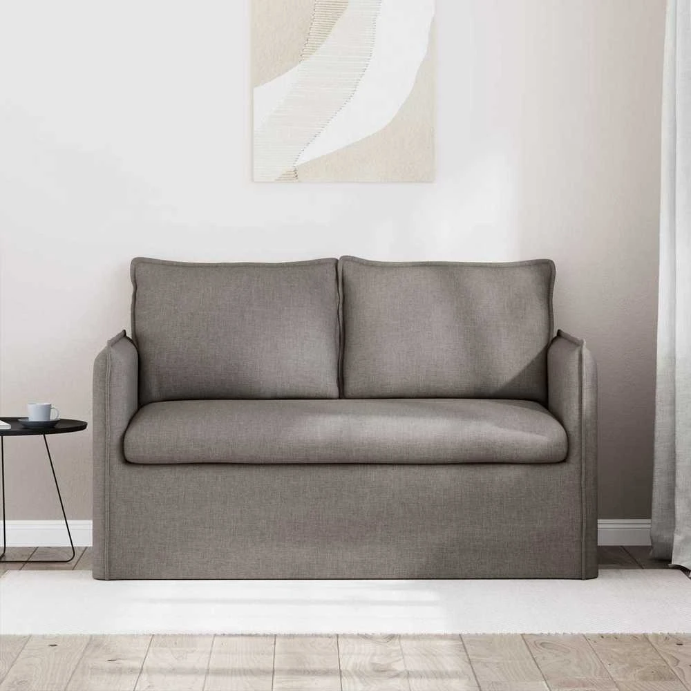 Sofa Taupe 195 x 82 x 85 cm Metalas