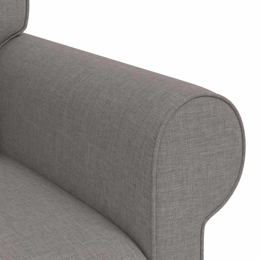 Sofa Taupe 215 x 82 x 80 cm Metalas