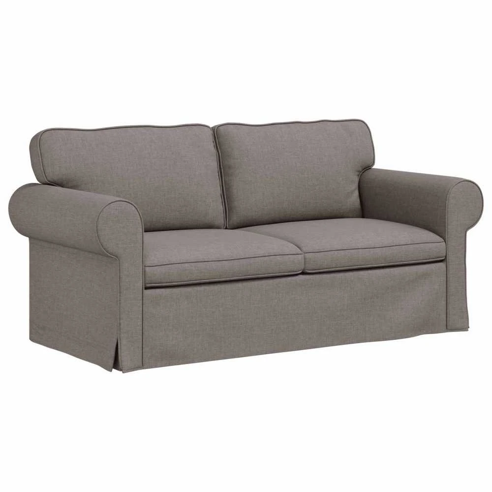 Sofa Taupe 215 x 82 x 80 cm Metalas