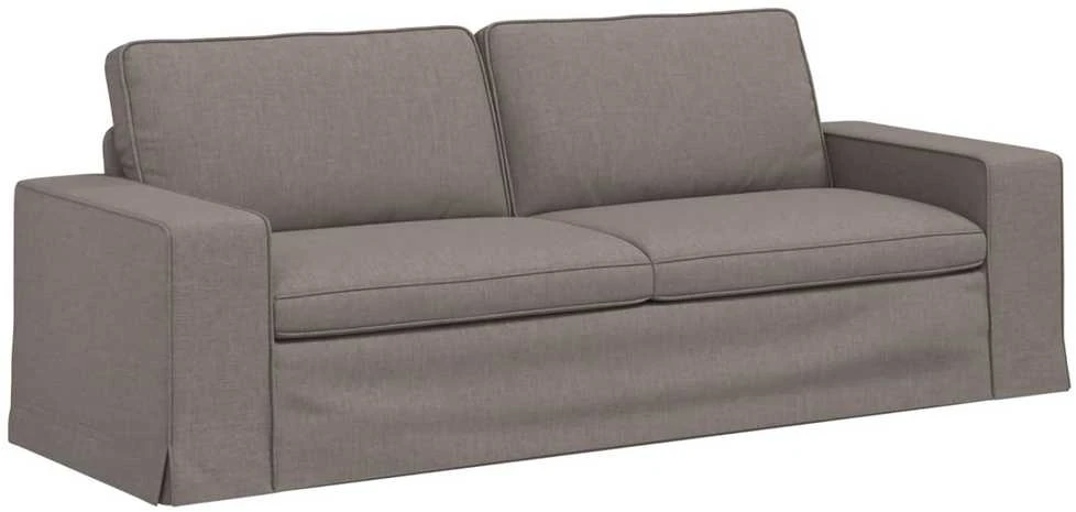 Sofa Taupe 222 x 80 x 82 cm Metalas
