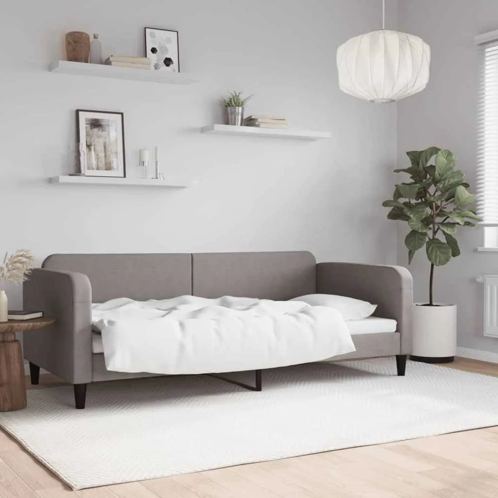Sofa, taupe spalvos, 90x200cm, audinys
