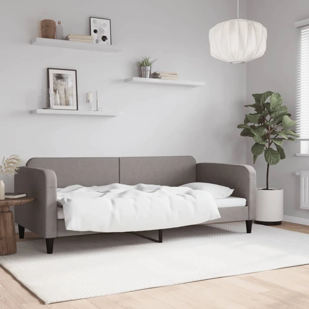 Sofa, taupe spalvos, 90x200cm, audinys