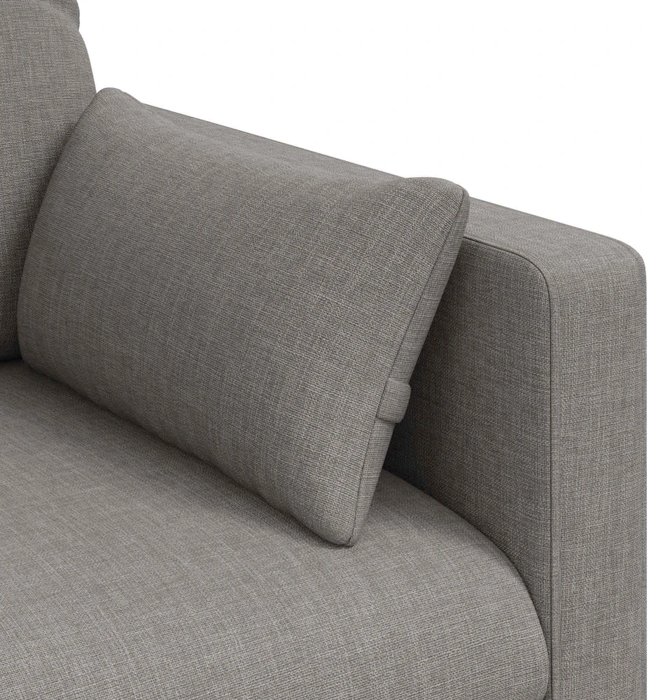Sofa Taupe 138 x 78 x 80 cm Metalas