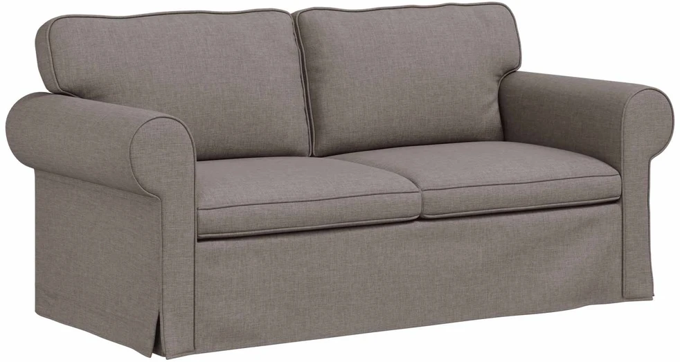 Sofa Taupe 215 x 82 x 80 cm Metalas