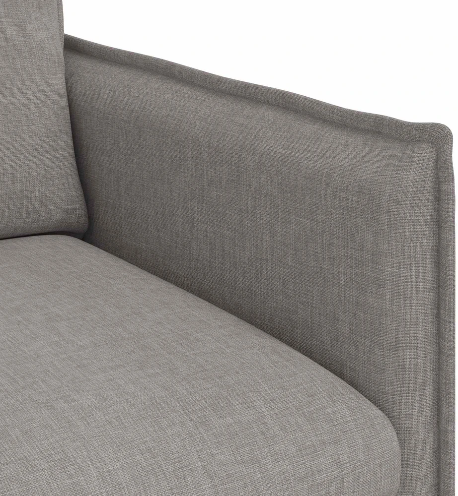 Sofa Taupe 195 x 82 x 85 cm Metalas
