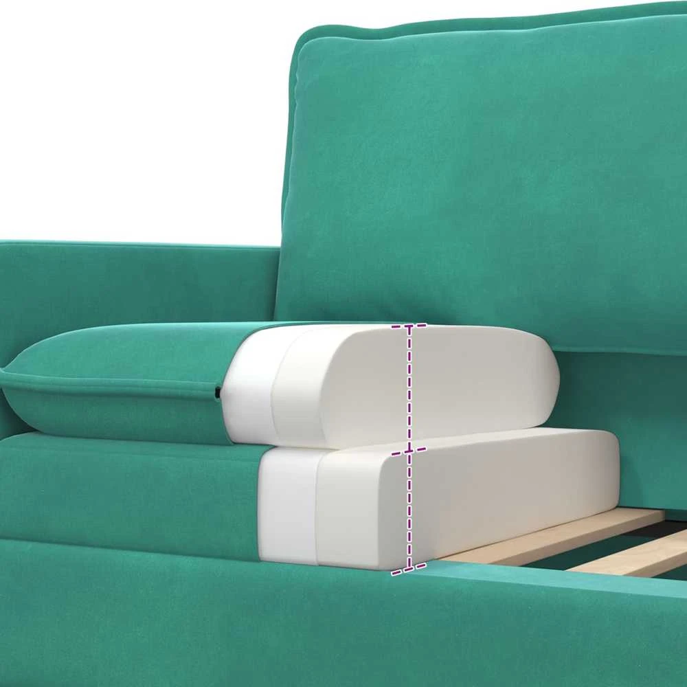 Sofa Turkio 196 x 81 x 87,5 cm Aksomas