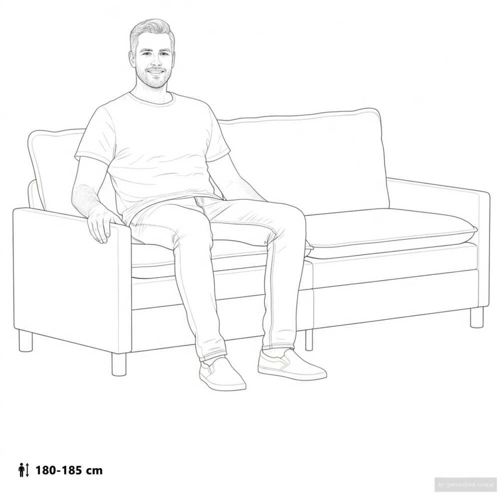Sofa Turkio 196 x 81 x 87,5 cm Aksomas