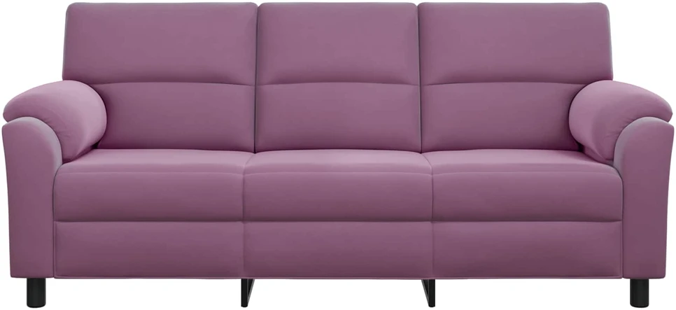 Sofa Violetinė 214 x 85 x 93 cm Aksomas